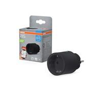 OSRAM SMART+ MATTER Presa UE nera, presa intelligente con tecnologia Matter over WiFi per integrare dispositivi elettrici nel sistema smart home