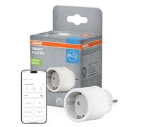 OSRAM Presa EU SMART+ WiFi Matter Plug, 2300W, 10A, IP20, bianco, Alexa, Google Home, Apple HomeKit