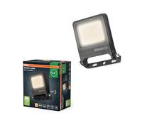OSRAM Proiettore LED ENDURA FLOOD PC 10W, bianco caldo 3000K, 1000 lumen, proiettore resistente alle intemperie IP65, alluminio riciclato, angolo 110°, grigio scuro