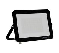 OSRAM Proiettore LED LUX moderno 50W, 4500lm, 3000K, faretto da esterno, sensore, IP65, alluminio nero, vetro satinato