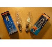 OSRAM RADIUM Halogen Lampe Pyramide Ralogen E14 40W 64861 Klar 230V