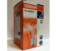 OSRAM/RADIUM Lampadina Alogena A E27 Trasparente 20W-116W 230V