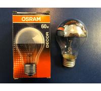 OSRAM/RADIUM Lampadina Speciale E27 60W Kuppe Argento Riflettente
