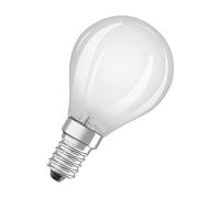 OSRAM Retrofit Classic P Lampadina LED, Attacco: E14, Bianca Calda, 2700 K, 4 W, Equivalenti a 40 W, Opaco, LED Retrofit CLASSIC P, Opaco, Taglia Unica
