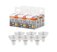 OSRAM Riflettore a stella Lampada LED, GU5.3-base vetro trasparente ,Bianco caldo (2700K), 345 Lumen, sostituzione delle lampade 35W, non dimmerabile, 6-Confezione