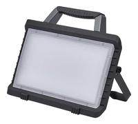 OSRAM VAL BAT PANEL Faro da lavoro LED, grigio scuro/nero, 30W, 2400lm, colore della luce bianco freddo, alimentato a batteria, funzione di ricarica USB grazie al power bank integrato, portatile,