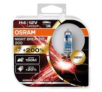 Lampada ad incandescenza alogena OSRAM H4 Night Breaker 200 12V, 60/55W