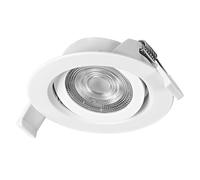 OSRAM Set faretti a incasso dimmerabili in continuo con interruttore a parete, bianco in alluminio, con modulo LED integrato e driver, protezione IP20 per interni e controsoffitti