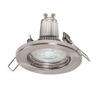 OSRAM Set faretti da incasso in nichel spazzolato con LED 5x2.6W GU10, protezion