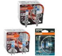 OSRAM Set H7+H1 Duobox W5W Duopack Notte Breaker Laser Lampadina