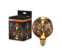 OSRAM Small Decor LED Flat Lamp 3.5W 827 E27 Non-Dim in Electro Glass Rose 3.5 W, Rosa