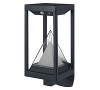 OSRAM SMART+ ALPS applique solare da esterno Bluetooth con sensore, luce bianca calda (3000K) e colorata, senza alimentazione, fino a 2,5 ore al 100% di luce, ricaricabile con cavo USB-C, IP44