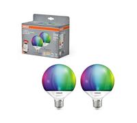 OSRAM SMART+ Globe RGB (confezione da 2, E14, 14W) - RGB + luce bianca regolabile - compatibile con Matter via Wi-Fi - Alexa, Google, Apple