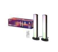 OSRAM SMART+ - Lampada a stelo a LED WiFi, piccola, nera, 2 x 2,5 W, 2 x 480 lm, luce bianca e colorata, dimmerabile, funzione ritmo musicale e fai da te, lunga durata, controllabile tramite app, 2700