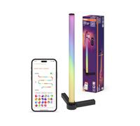 OSRAM SMART Lampada da tavolo intelligente e moderna per illuminazione indiretta con tecnologia WiFi, Magic RGB, dimmerabile, nero, alluminio, sorgente luminosa non sostituibile