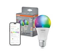 OSRAM SMART+ Lampadina RGB (confezione da 2, E27, 9W) - luce bianca regolabile + colori - compatibile con Matter via Wi-Fi - Alexa, Google, Apple