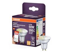 OSRAM SMART LED Spot PAR16 Riflettore GU10, 4,7W ZigBee 3.0, dimmerabile 2700K bianco caldo, controllo app, Alexa, Smart Home