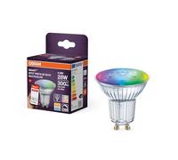 OSRAM SMART LED Spot PAR16 Riflettore GU10, 4,9W ZigBee 3.0, RGBW 16 milioni di colori, dimmerabile, controllo tramite app, Alexa,4-Pack