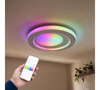 OSRAM SMART+ Matter Ceiling Iris 2 layers 290 mm 24W White Multicolour | Colore del prodotto Bianco, dimmerabile, 1000 Lumen, diametro 290 mm, durata di vita 50000 h, IP20, confezione da 1