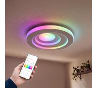 OSRAM SMART+ Matter Ceiling Iris 3 layers 290 mm 24W White Multicolour | Colore del prodotto Bianco, dimmerabile, 1000 Lumen, diametro 290 mm, durata di vita 50000 h, IP20, confezione da 1