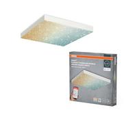 OSRAM SMART+ Matter Planon Senza Cornice Pannello LED Scintillante Bianco 450x450mm, 24.5W, 1300lm, TW 3000-6500K, WiFi