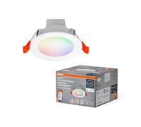 OSRAM SMART+ Matter Recess LED Faretto da Incasso Bianco 86mm, 4.5W, 300lm, RGB+TW 3000-6500K, WiFi, Alexa, 110°, Incassato