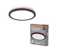 OSRAM SMART+ ORBIS pannello luminoso WiFi, nero, 19W, 1790lm, 235mm, luce bianca regolabile (2700K-6500K), cornice con luce colorata RGB, DIM, controllo via SMART+ App, compatibile Amazon, Google