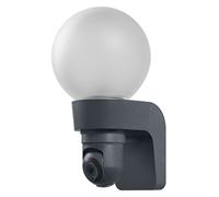 OSRAM SMART+ OUTDOOR Globe Camera applique da esterno con telecamera e altoparlante, attacco E27, funzione track&trace, robusto diffusore in vetro, memory card, tecnologia smart WiFi, IP44