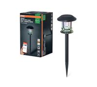 OSRAM SMART+ picchetto solare segnapasso outdoor Bluetooth, con luce bianca regolabile (3000K-6500K) + luce colorata, senza alimentazione, autonomia fino a 8 ore, protezione IP44, nero