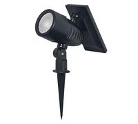 OSRAM SMART+ picchetto solare segnapasso spot outdoor Bluetooth, con luce bianca regolabile (3000K-6500K) + luce colorata, senza alimentazione, autonomia fino a 8 ore, protezione IP44, nero