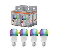 OSRAM SMART+ RGBW, lampada LED E27 con Matter over Wifi, appositamente progettata per ALEXA, sostituisce 60W, 2700-6500K, 16 milioni di colori RGB, confezione da 4 (non compatibile con app SMART+)