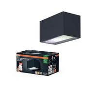 OSRAM SMART+ WiFi Brick Larga Applique LED Su/Giù Grigio scuro, 14W, 600lm, RGB+W 3000K, WiFi, Alexa, IP44 Esterno