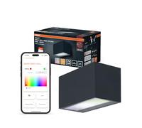 Osram Applique da Parete Brick Smart+ WiFi LED 14W 600lm RGB+W 3000K Grigio scuro IP44 per esterni