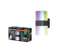 OSRAM SMART+ Wifi Cube UpDown luce per esterni in grigio scuro in alluminio, protezione IP44, per giardino, balcone e terrazza
