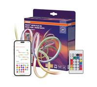 OSRAM SMART WIFI NEON FLEX MGC RGB TW RC Strisce LED colorate e bianche per esterni, tecnologia WiFi, distribuzione omogenea della luce, dimmerabili, bianche, silicone, 3m, sorg. luminose non