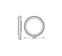 OSRAM SMART+ WiFi plafoniera ORBIS ZEST nera 50 cm RGBCCT OSRAM SMART+