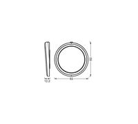 OSRAM SMART+ WiFi UNDERCABINET ROUND, bianco, Ø 8 cm, set da 3 pezzi OSRAM SMART+