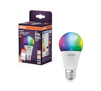 OSRAM SMART Zigbee Classic, lampada LED a forma a bulbo, A60 9W RGBW smerigliato dimmerabile, E27 bianco, protezione IP20, per illuminazione generale privata e commerciale,4-Pack