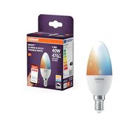 OSRAM SMART Zigbee Lampada LED forma a candela, B40 TW dimmerabile 4.9W Smerigliato E14 in Bianco, Protezione IP20, per Illuminazione generale privata e commerciale