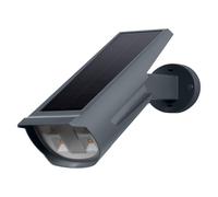 OSRAM Solar Spot RGB e bianco caldo con picchetto da terra e montaggio a parete, sensore di luce diurna, protezione IP44, faretto ad energia solare per giardino e patio