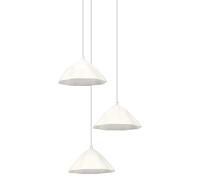 OSRAM sospensione a 3 luci Decor Lotus Leaf, col. bianco, in metallo e cartapest