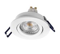 OSRAM Spot Set Faretto LED da incasso DIM Flexible 3,7W Bianco, 2700K Bianco caldo, Alluminio, Dimmerabile Montaggio a scatto, Set di 3