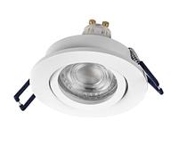 OSRAM Spot Set Faretto LED da incasso flessibile 4,5W Bianco, 2700K Bianco caldo, Alluminio, Montaggio a scatto orientabile, Set di 3