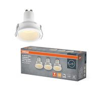 OSRAM Faretto da incasso a LED Spot Set PAR11 DIM 3W 827 Bianco, 2700K Bianco caldo, Alluminio, Dimmerabile compatto, set da 3