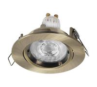 OSRAM Spot Set Twistlock Faretto LED da incasso flessibile in ottone, 2,6W 2700K bianco caldo, alluminio, sistema twistlock