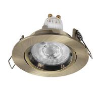 OSRAM Spot Set Twistlock Faretto LED da incasso flessibile in ottone, 2,6W 2700K bianco caldo, alluminio, sistema twistlock