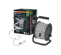 OSRAM Striscia LED flessibile per esterni 15M IP65, bianco freddo, estensibile fino a 50 m, incluso avvolgicavo, accessori di montaggio, cavo di collegamento