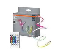 OSRAM Striscia LED FLEX AUDIO 3M VR RC, bianca, 10W, 120lm, luce colorata con sensore di colore RGB, ricevitore audio integrato, telecomando, lunga durata, facile da installare, IP20