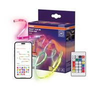 OSRAM Striscia LED SMART+ WiFi FLEX 3M, bianca, 15W, 350lm, luce bianca regolabile e luce colorata dinamica Magic RGB, dimmerabile, lunga durata, controllabile tramite SMART+ App, IP20