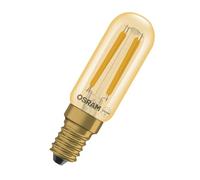 OSRAM Tubo LED Vintage 1906 T26 Filamento, 4,8 W, E14, oro, trasparente, luce museale, galleria, montaggio su mobili, attacchi stretti, illuminazione d'accento